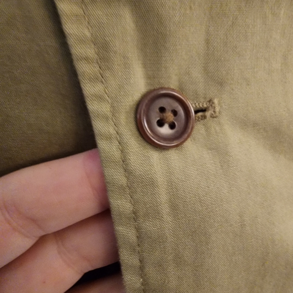 Vintage Ralph Lauren Polo Key West Khaki Green Embroidered Jacket Mens XL - Picture 11 of 12